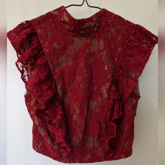 Majorelle - Lucile Top in Cranberry Red, size XXS - Picture 2 of 8